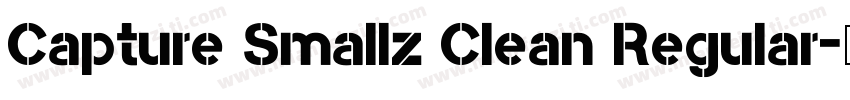 Capture Smallz Clean Regular字体转换